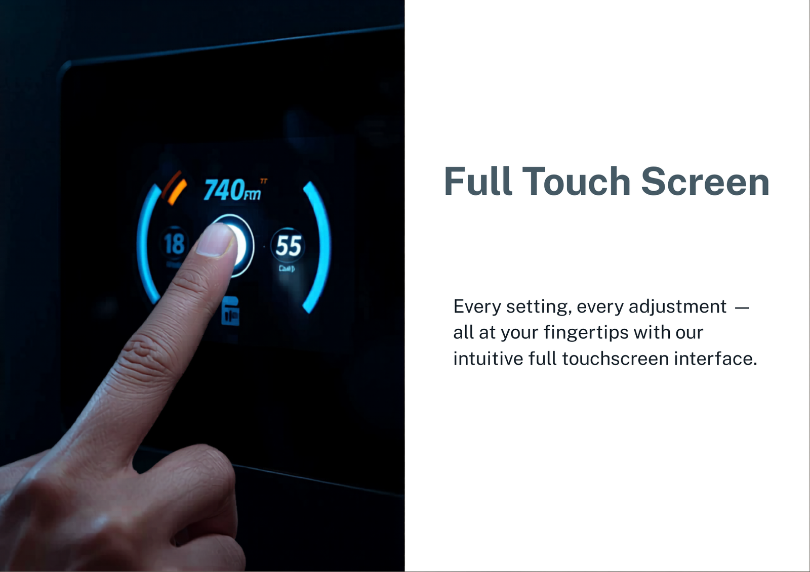 PTA-10 salt chlorinator full touch screen control panel